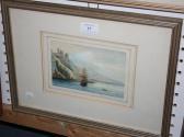 FERGUSON Fancy,View of a Moored Sailing Vesselnear Figures in a R,Tooveys Auction GB 2011-02-23