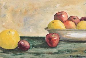 FERGUSON Trudy,STILL LIFE, APPLES,Ross's Auctioneers and values IE 2018-04-25
