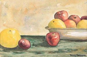 FERGUSON Trudy,STILL LIFE, APPLES,Ross's Auctioneers and values IE 2017-08-09