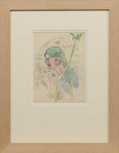 FERGUSSON John Duncan 1874-1961,STUDY OF A LADY AMONGST FLOWERS,McTear's GB 2024-01-31