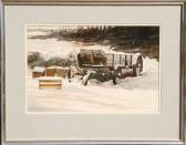 FERIOLA James Philip 1925-1998,Untitled 9 (Wagon in Snow),1975,Ro Gallery US 2008-10-10