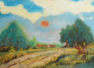FERMEN Ernst 1947,Landschaft in der Eifel,Walldorf DE 2019-12-14