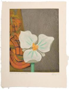 Fernandez Rudy 1948,Flor de Los Cerrillos,1991,Santa Fe Art Auction US 2024-03-14