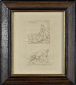 FERNANDO II D 1816-1885,Caçador e Cão caçando pato,1842,Cabral Moncada PT 2018-05-28