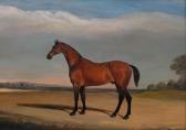FERNELEY John 1782-1860,Portrait of a Bay Horse in Melton Mowbray Landscap,1836,Bonhams 2018-10-24