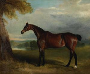 FERNELEY Jr. John 1815-1862,Portrait of a bay horse,1861,Bonhams GB 2023-11-15