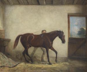 FERNLEY Jr. John 1815-1862,Pickle and a groom in a stable,1860,Bonhams GB 2016-10-19