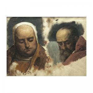 FERON Eloi Firmin 1802-1876,etudes de têtes,1876,Sotheby's GB 2005-11-09