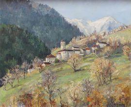 FERON Paul,Corippo, Val de Verzasca,20th century,Gautier-Goxe-Belaisch, Enghien Hotel des ventes 2021-05-20