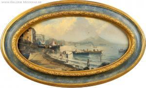 FERRANTE Ettore 1900-1900,Pêcheur dans la baie de Naples.,Galerie Moderne BE 2015-09-15