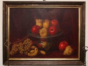 FERRANTI Carlo 1840-1908,Natura morta con frutta e coppa in vetro,Maison Bibelot IT 2022-09-21