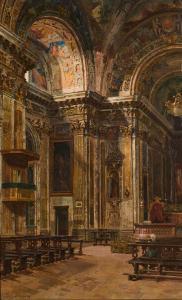 FERRARI Arturo 1861-1932,Interno della chiesa di Sant'Antonio Abate a Milano,Cambi IT 2024-03-28