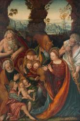 FERRARI Gaudenzio 1480-1546,Maria und Josef verehren das von Engeln gehaltene ,Schuler CH 2019-03-20