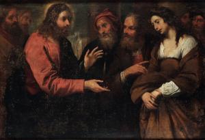 FERRARI Giovanni Andrea 1598-1669,Cristo e l\’adultera,Cambi IT 2023-06-27