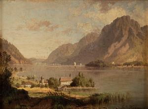 FERRARI Giovanni Battista 1829-1906,Scorcio del lago di Lugano,Finarte IT 2023-03-02