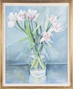 Ferrari Marguerite Keese 1900-1900,still life with tulips,20th,Pook & Pook US 2018-06-13