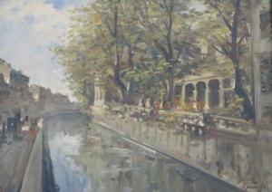 FERRAZZI EMANUELE,continental city river scene,Dreweatt-Neate GB 2013-02-21