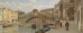 FERRAZZI Luigi 1887-1900,View of the Rialto Bridge,Palais Dorotheum AT 2012-12-11