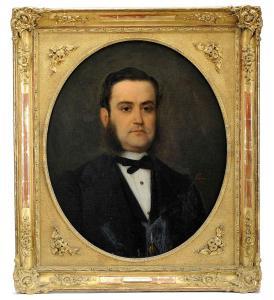 FERREIRA CHAVES JOSE 1838-1899,Portrait of a Gentleman,1872,Cabral Moncada PT 2018-09-24