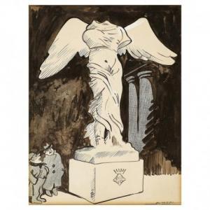 FERRER Josep Costa 1876-1971,Caricatura satírica,Lamas Bolaño ES 2019-11-13