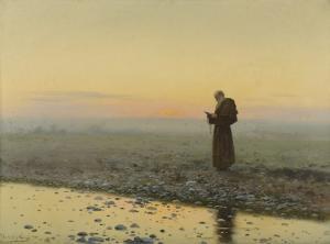 FERRER Y PALLEJA J 1900-1900,SPANISH A MONK AT PRAYER,1899,Sotheby's GB 2017-01-19