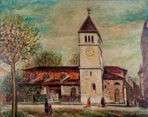 FERRERO Roger 1915,Église de St Gervais,Dogny Auction CH 2011-04-12