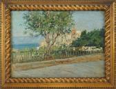 FERRETTI Paolo 1866-1937,Paesaggio costiero,Pirone Casa d'Aste IT 2023-01-31