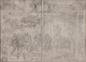 FERRI Ciro 1634-1689,A preparatory study for an allegorical thesis with,Sotheby's GB 2024-02-02
