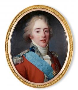 FERRIERE Francois 1752-1839,Portrait of Charles, Comte d'Artois,1798,Sotheby's GB 2021-12-09