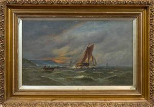 FERRIS Charles W. 1800-1900,BOATS IN CHOPPY SEAS,1900,McTear's GB 2016-11-09