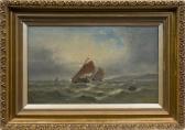 FERRIS Charles W. 1800-1900,BOATS IN ROUGH SEAS,1909,McTear's GB 2017-02-01