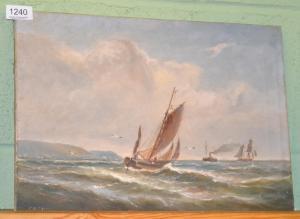 FERRIS Charles W. 1800-1900,Shipping off the coast,1911,Tennant's GB 2017-02-11