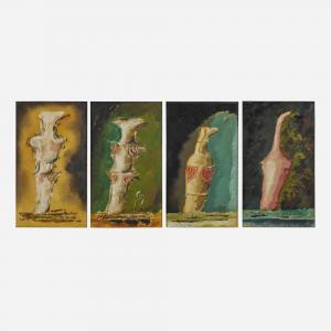 FERRIS JOHN 1952,Oil Study (four works),1988,Rago Arts and Auction Center US 2023-06-13