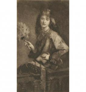 FERRIS Stephen James 1835-1915,portrait of a gypsy,Ripley Auctions US 2008-12-07