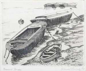 FERRIS Sydney 1902-1989,Thames Barges,Tooveys Auction GB 2024-01-24