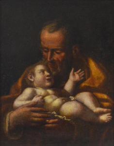FERRUCCI Giovanni Domenico 1619-1669,SAN GIUSEPPE CON IL BAMBINO,Itineris Aste IT 2020-10-27