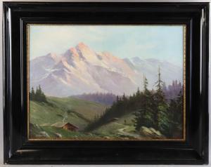 Ferry John 1859-1934,mountainous landscape,Kaminski & Co. US 2019-06-30