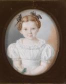 FERSTLER Heinrich,A portrait of a girl with plaits,1830,Palais Dorotheum AT 2013-10-24