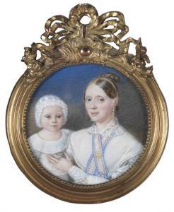 FERSTLER Heinrich,Junge Mutter mit Kind,1837,Ketterer DE 2013-05-14