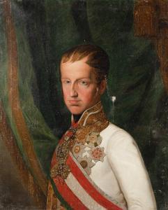 FERTBAUER Leopold 1802-1875,Portrait of Austrian Emperor Ferdinand I (1793-187,Deutsch AT 2021-12-14
