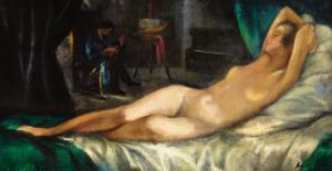 FESZTY Masa 1895-1979,Female Nude in the Studio,Kieselbach HU 2018-05-13