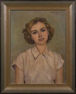 FESZTY Masa 1895-1979,Portrait of a Girl,1956,Pinter HU 2021-12-16