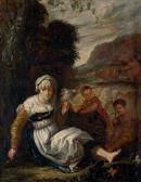 FETTI Domenico 1589-1624,Adam und Eva bei der Arbeit,Galerie Bassenge DE 2012-11-29