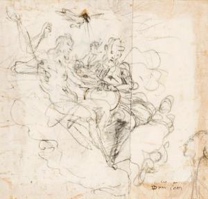 FETTI Domenico 1589-1624,The Holy Trinity,Swann Galleries US 2021-11-03