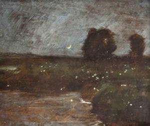 FEUDEL Arthur 1857-1929,Landschaft im Mondlicht,1919,Historia Auctionata DE 2018-09-22
