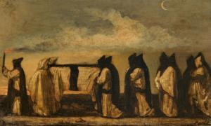FEUERBACH Anselm 1829-1880,Italian funeral,1851,Galerie Koller CH 2024-03-22