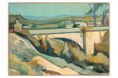 FEUILLATTE Raymond 1901-1971,Paysage méridional - Paysage au pont,1941,Aguttes FR 2023-09-19