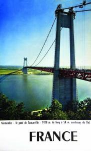 FEUILLIE R,Le pont de Tancarville Normandie 1959 Draeger Paris,Artprecium FR 2019-04-03