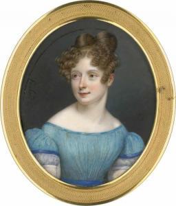FEULARD Jean Pierre 1790-1849,Bildnis einer zur Seite blickenden jungen blond,1906,Galerie Bassenge 2019-11-28
