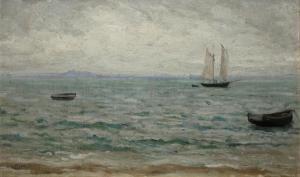 FEYEN Jacques Eugene 1815-1908,Bord de mer aux bateaux,Rossini FR 2023-06-29